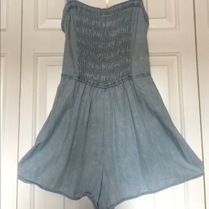 Denim Romper
